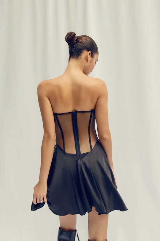 GOD SAVE QUEENS rochie VIVIENNE DRESS negru GSQ.90.311