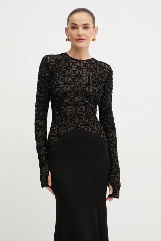 Šaty Elisabetta Franchi čierna AB65947E2