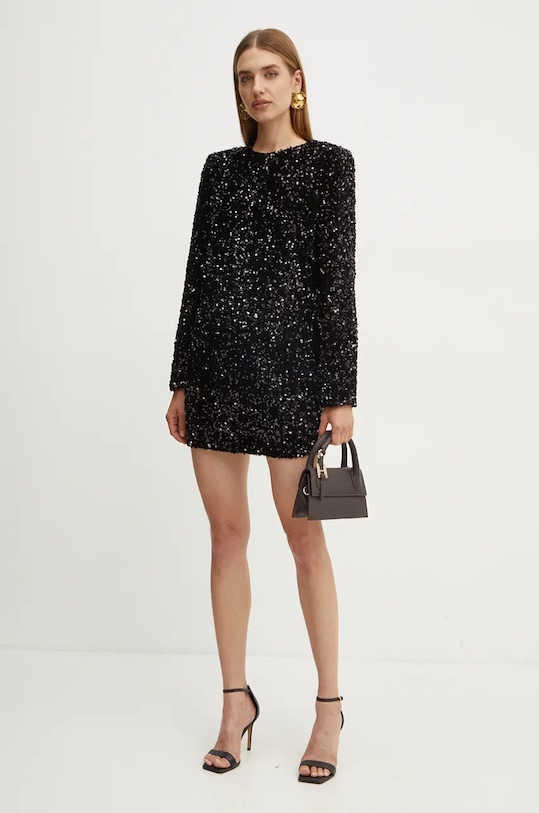 Elisabetta Franchi rochie AB70347E2 negru AW24