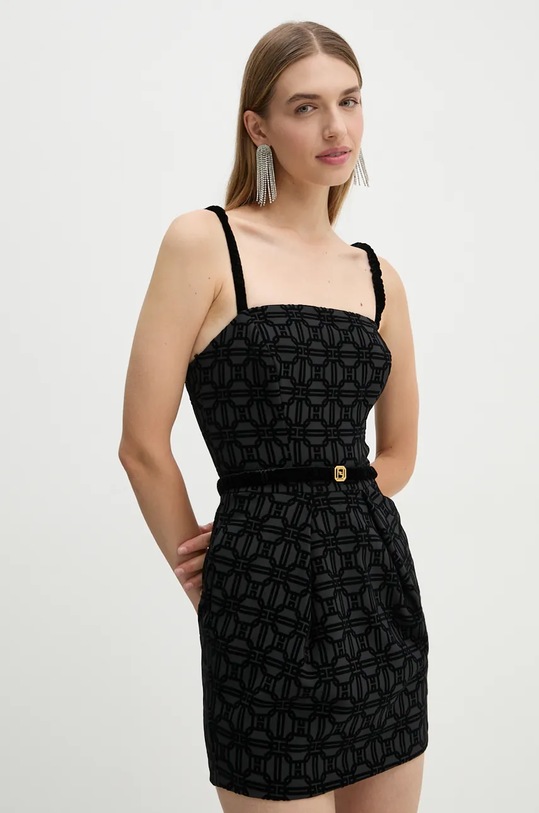 Φόρεμα Elisabetta Franchi μίνι μαύρο AB70847E2