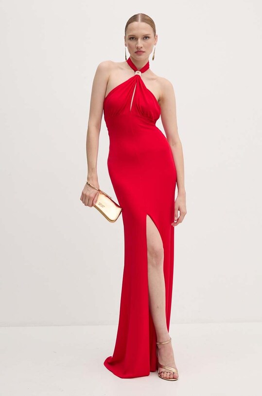 Elisabetta Franchi sukienka rozkloszowany czerwony AB71747E2