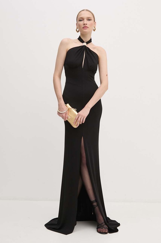 Φόρεμα Elisabetta Franchi μυτερό άκρο μαύρο AB71747E2