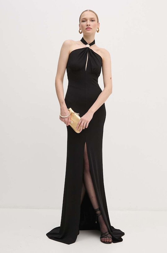 Φόρεμα Elisabetta Franchi μυτερό άκρο μαύρο AB71747E2