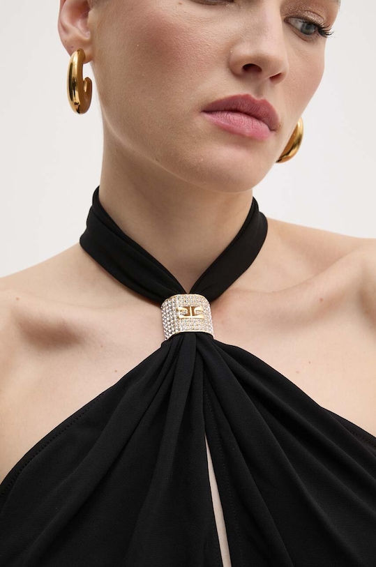 Φόρεμα Elisabetta Franchi AB71747E2 μαύρο