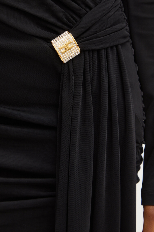 Φόρεμα Elisabetta Franchi AB71947E2 μαύρο