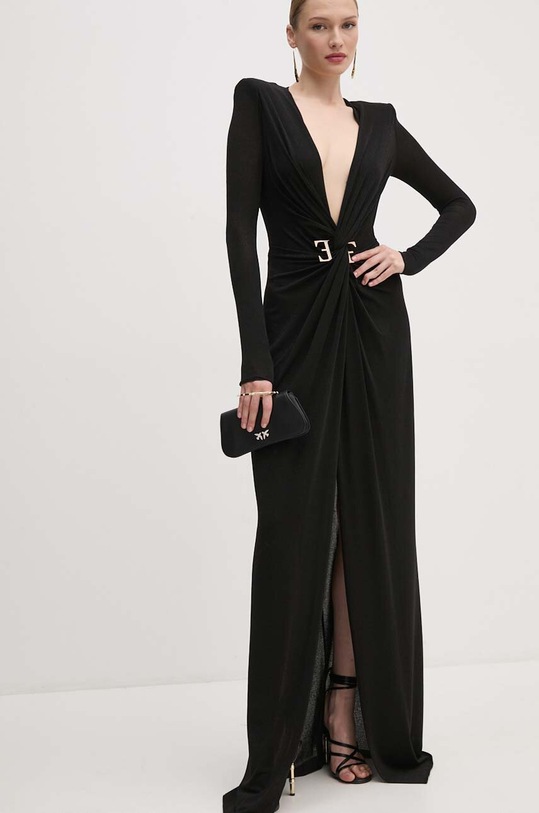Elisabetta Franchi rochie AB72447E2 negru AW24