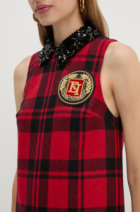 Μάλλινο φόρεμα Elisabetta Franchi AB73147E2 κόκκινο