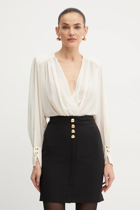 Elisabetta Franchi rochie mini bej AB74247E2