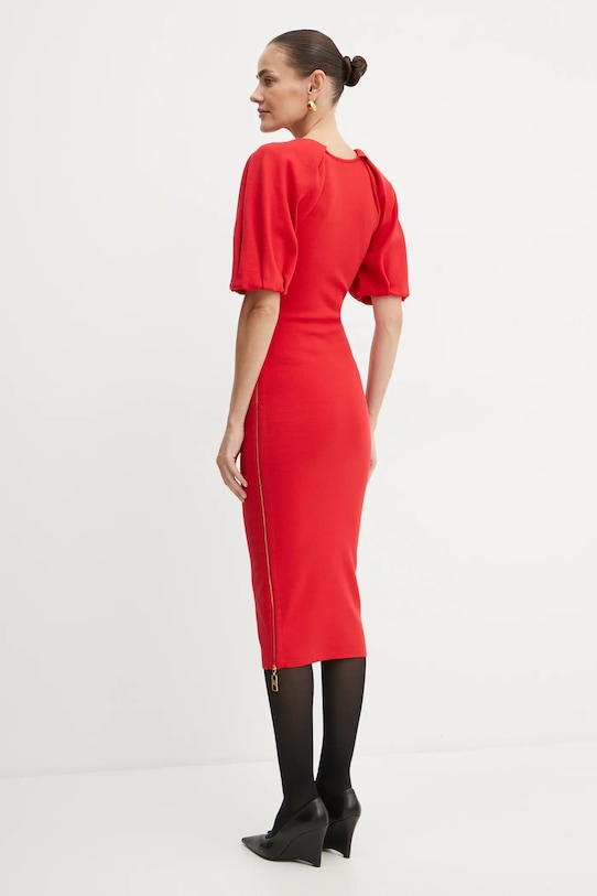 Odzież Elisabetta Franchi sukienka AM22M47E2 czerwony