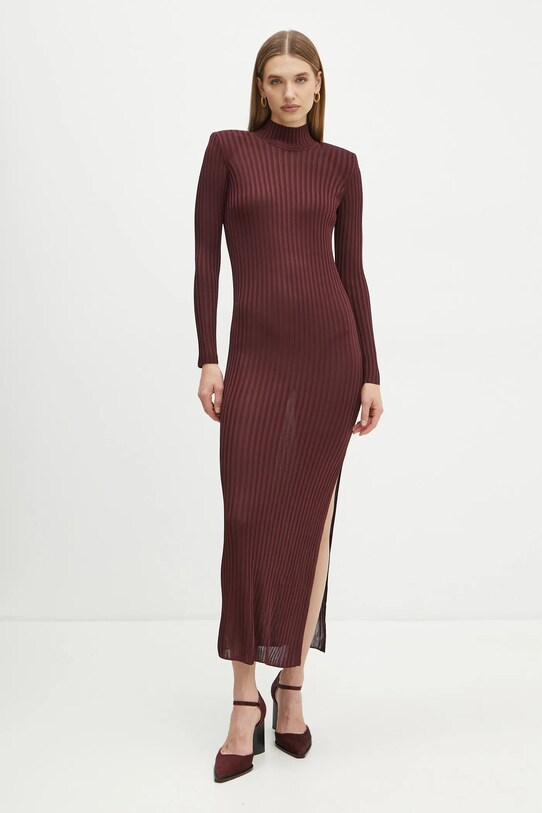 Elisabetta Franchi rochie AM26S47E2 burgundia AW24