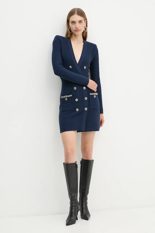 Elisabetta Franchi vestito con aggiunta di lana AM27S47E2 blu navy AW24
