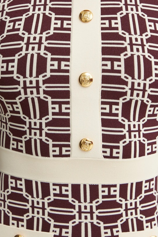 Elisabetta Franchi rochie AM31B47E2 burgundia