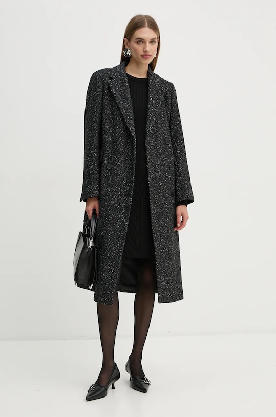 Marc O'Polo sukienka z domieszką wełny DENIM 5000005137 czarny AW24