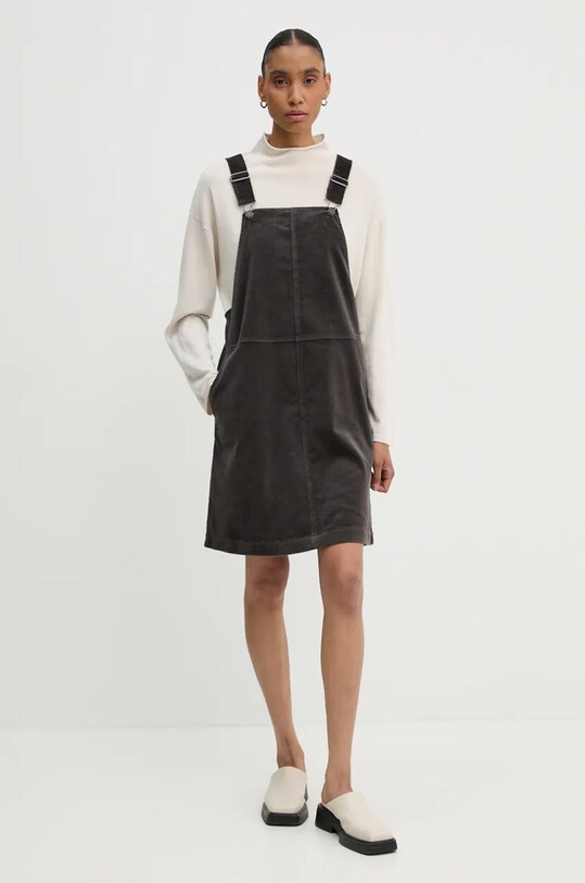 Menčestrové šaty Marc O'Polo DENIM 5000005183 sivá AW24