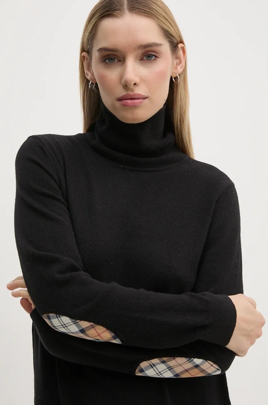Barbour rochie din lana negru LDR0850