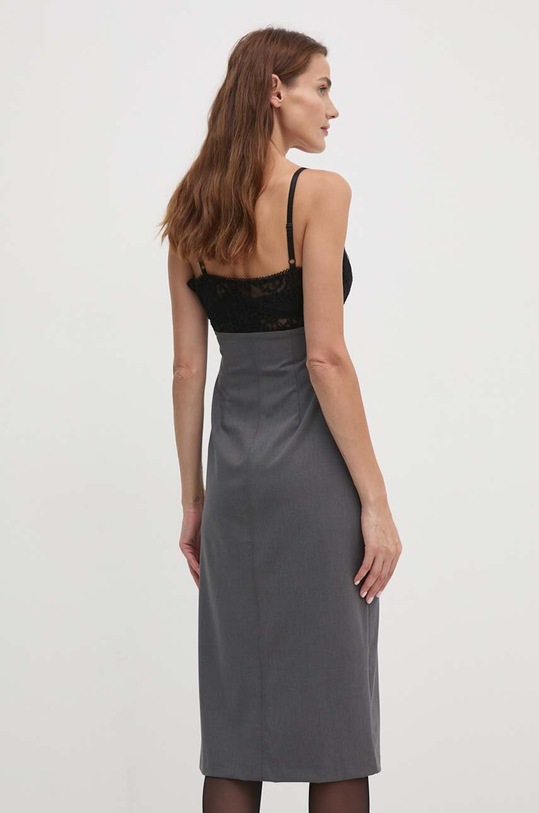 Îmbrăcăminte Sisley rochie din amestec de lana 47FYLV067 negru