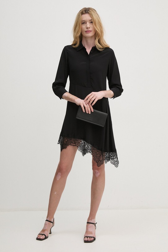 Sisley vestito 4W8ALV069 nero AW24