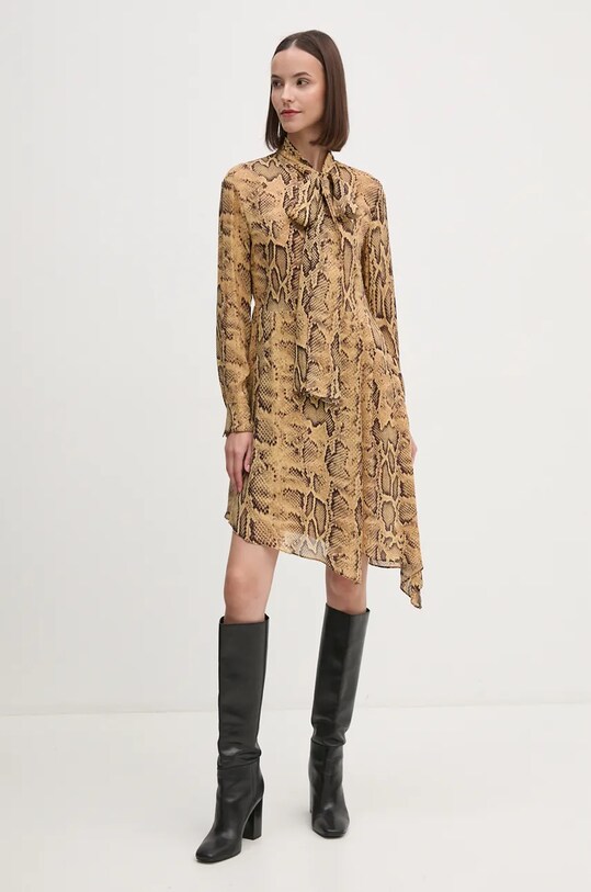 Платье Sisley 4YBMLV065 коричневый AW24