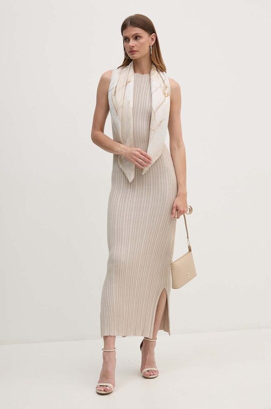 La Mania rochie bej LOU