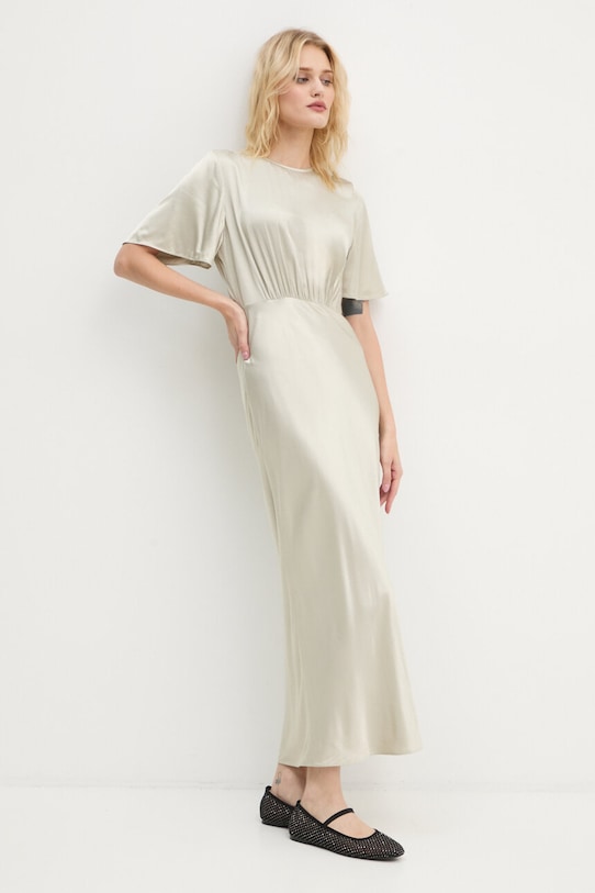 Samsoe Samsoe rochie SALUCINDA maxi bej F24300091