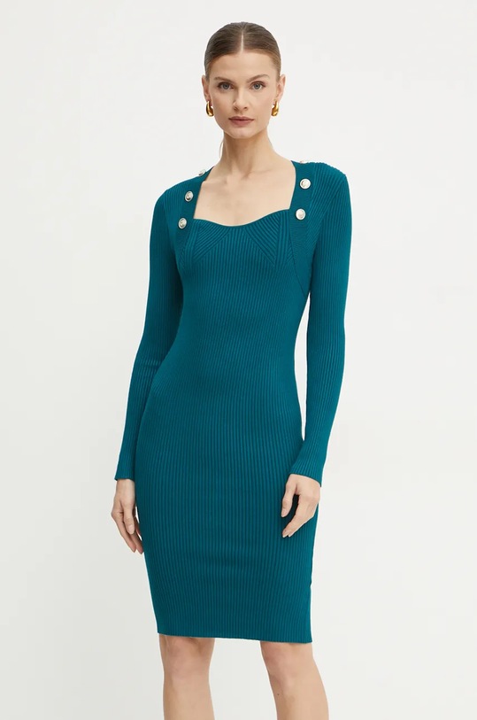 Marciano by Guess rochie LUNA midi turcoaz 4BGK01.5613Z