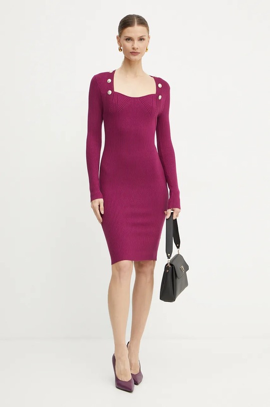 Marciano Guess vestito LUNA midi granata 4BGK01.5613Z