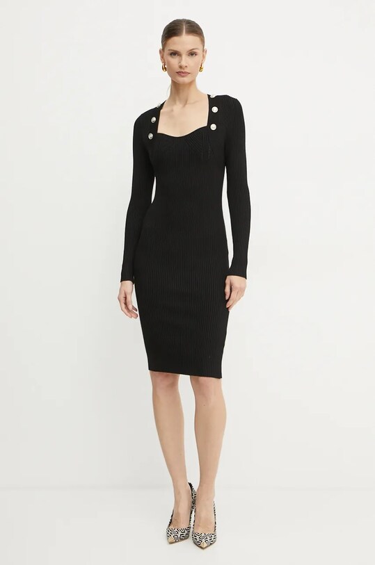 Šaty Marciano Guess LUNA viskóza čierna 4BGK01.5613Z