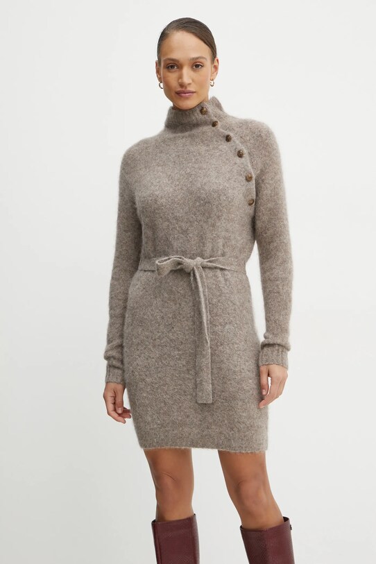 Vunena haljina Marciano by Guess THAIANE casual bež 4BGK88.5794Z