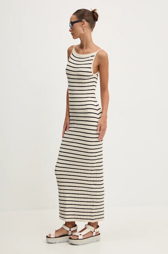 Abercrombie & Fitch sukienka KI159.4740.916 beżowy AW24