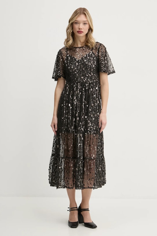 Superdry rochie midi negru W8011781A.SG3