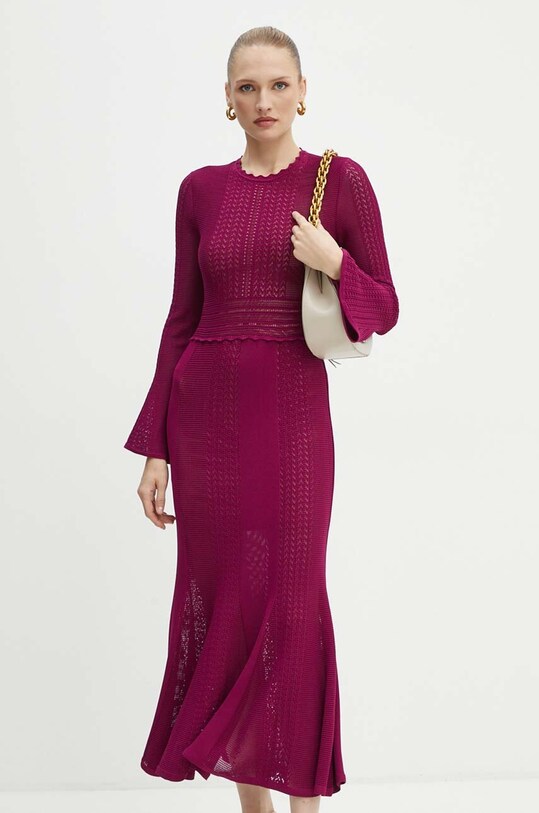 Сукня Twinset довгий фіолетовий 242TP3050