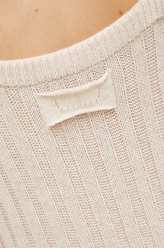 Šaty z vlněné směsi Twinset 242TP3430 béžová