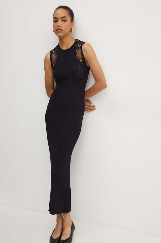 Twinset rochie maxi negru 242TP3190