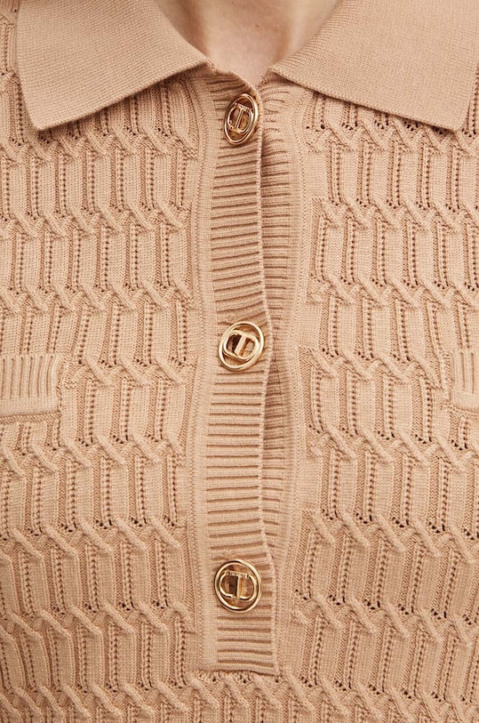 Twinset sukienka 242TP3343 brązowy