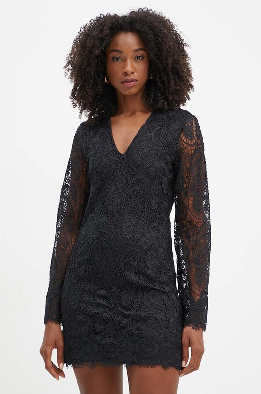 Twinset sukienka rozkloszowany czarny 242TP2467