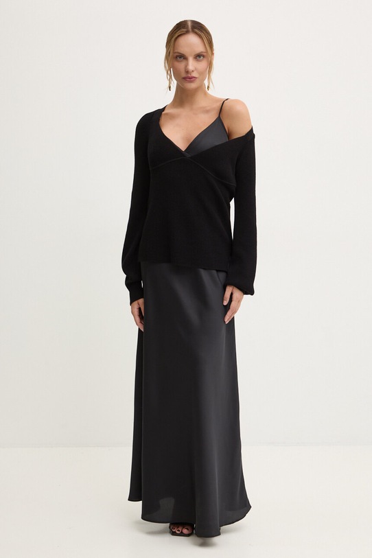 Twinset sukienka i sweter czarny 242TP3112