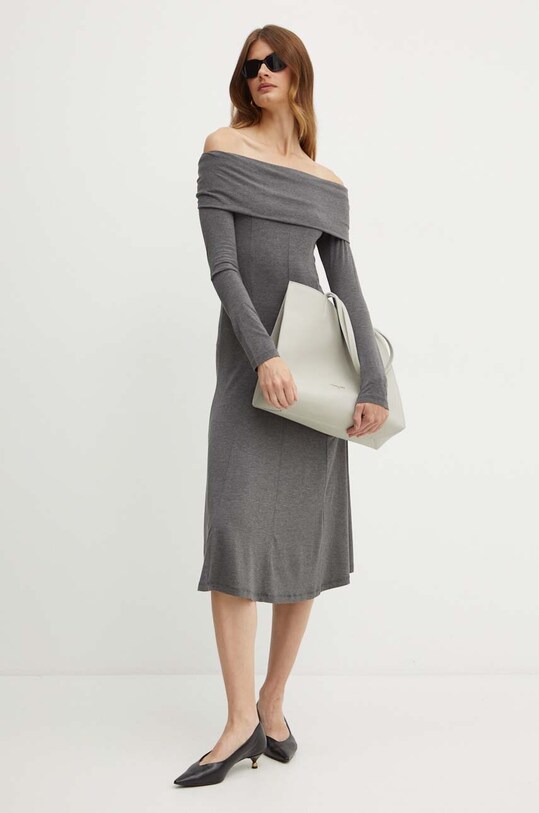 Twinset sukienka 242LI2JEE szary AW24