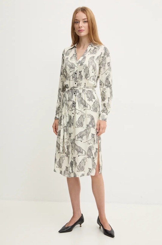 Twinset sukienka casual beżowy 242TP2232