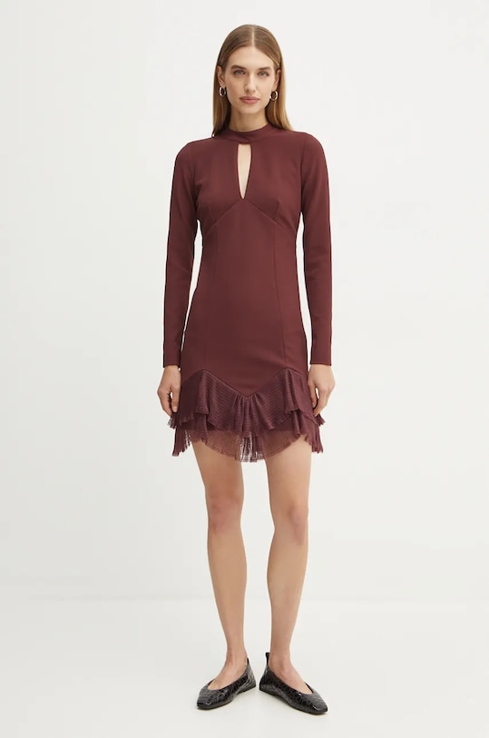 Платье Twinset длинный бордо 242TT2302