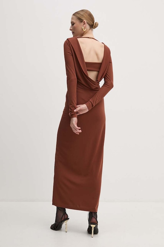 Odzież Twinset sukienka 242TF2150 brązowy