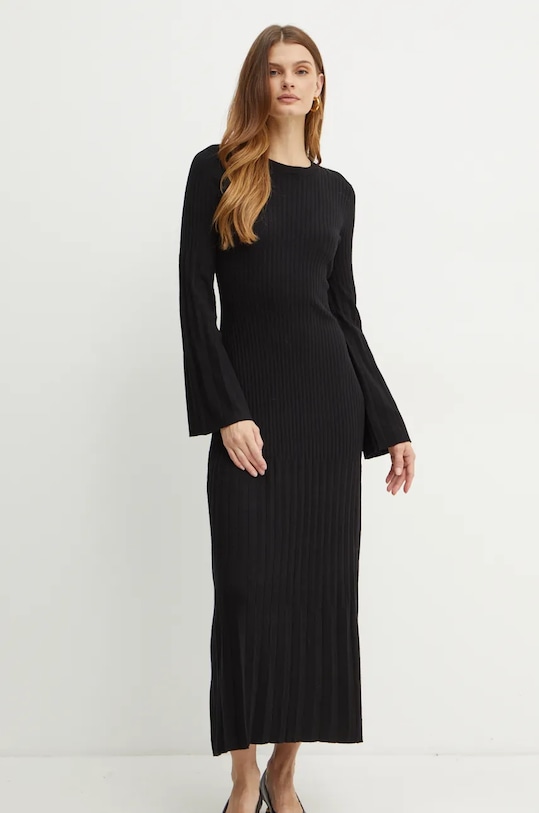 Сукня з домішкою вовни Twinset casual чорний 242TT3450