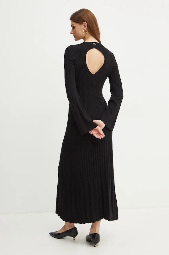 Одяг Сукня з домішкою вовни Twinset 242TT3450 чорний