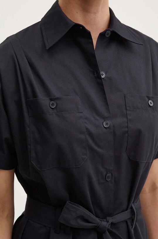 Хлопковое платье A.P.C. robe new drew COGZR.F05959 тёмно-синий
