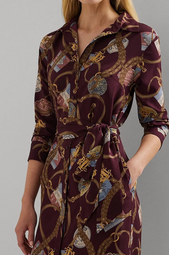 Рокля Lauren Ralph Lauren червен 200951294