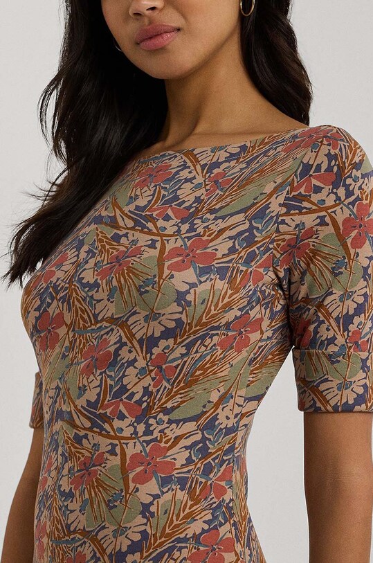 Бавовняна сукня Lauren Ralph Lauren білий 250951441