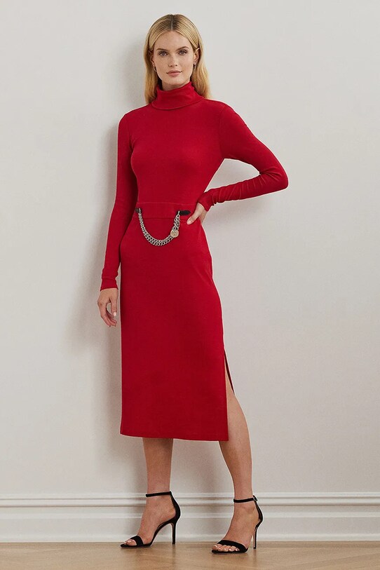 Lauren Ralph Lauren sukienka casual czerwony 250951822