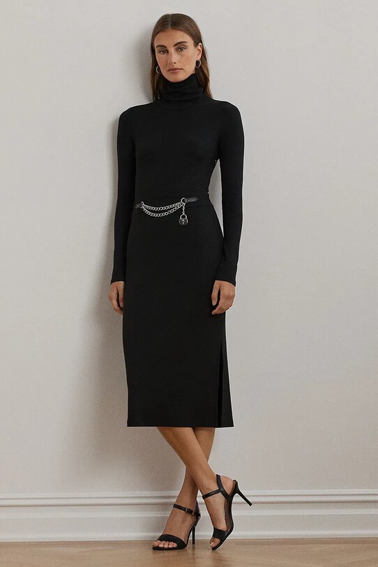 Lauren Ralph Lauren vestito midi nero 250951822