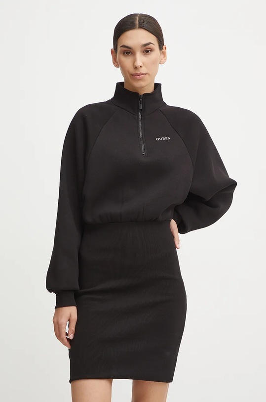 Guess sukienka MIDGE z elastanem czarny V4BK06.KCHX0
