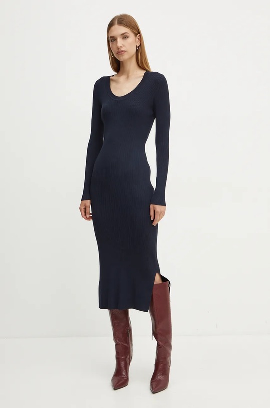 Платье Boss Orange длинный тёмно-синий 50525179