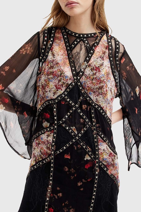 AllSaints rochie LUCIA KORA DRESS W103DA negru AW24